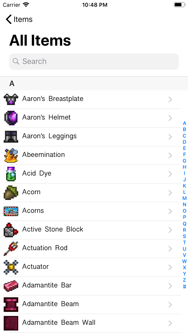Pocket Wiki For Terraria App For Iphone Free Download Pocket Wiki For Terraria For Iphone Ipad At Apppure