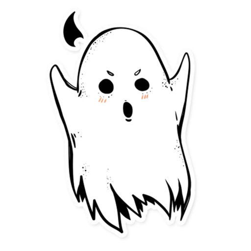 Cute Ghost Sticker Pack App for iPhone - Free Download Cute Ghost Sticker P...