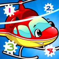 123 Cars Counting Game for Children: Learn to count the numbers 1-10 with vehicles of the city