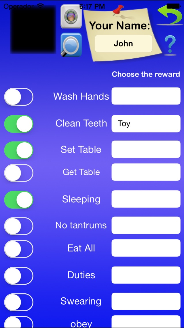 Behavior Chart App