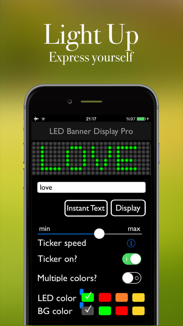Led Banner Display App For Iphone Free Download Led Banner