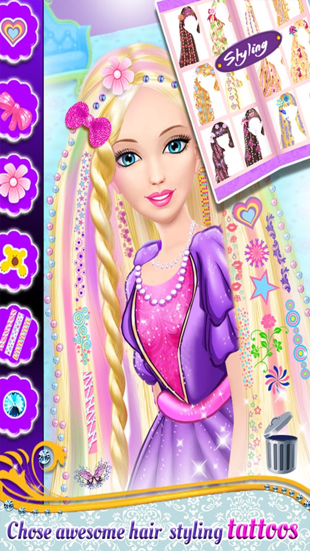 Princess Hair Tattoo Salon App For Iphone Free Download Princess