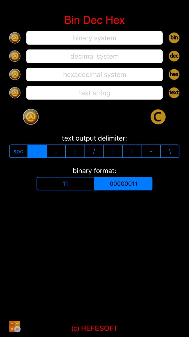 Bin Dec Hex Text Converter With Calculator App For Iphone Free Download Bin Dec Hex Text Converter With Calculator For Iphone Ipad At Apppure