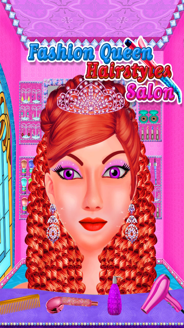 Fashion Queen Hairstyles Salon Games For Kids App For Iphone