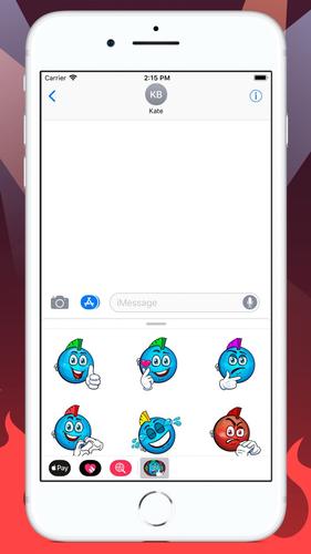 Emoji Punk RockStar Stickers App for iPhone - Free 