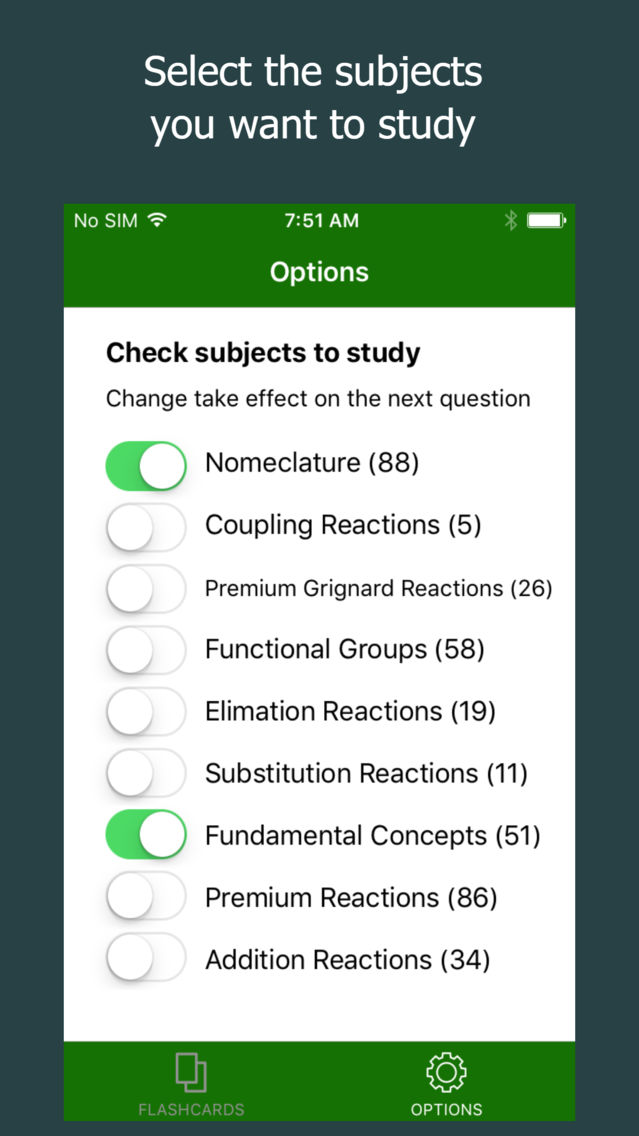 Awesome Organic Chemistry Flashcards App for iPhone Free Download