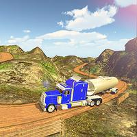 Oil Tanker Transport Hill - Fuel Truck