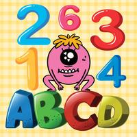 ABC & 123 Monsters For Toddler
