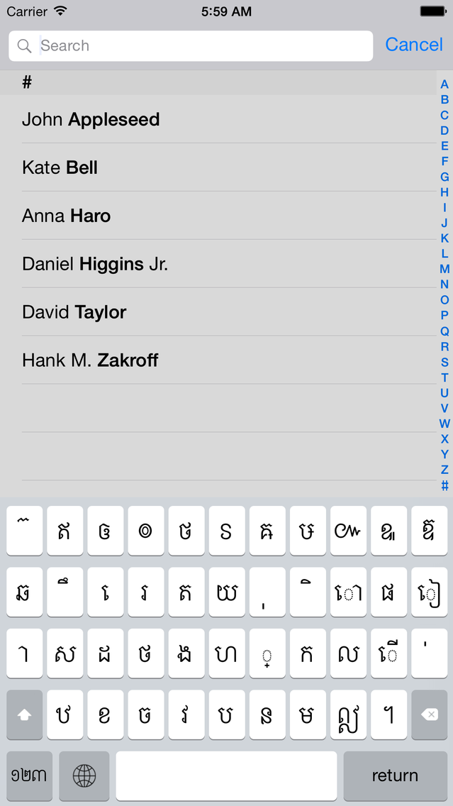 khmer keyboard for iphone
