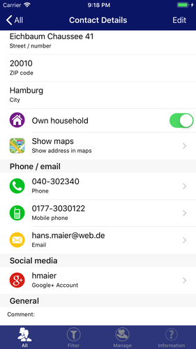Dating Manager-sovellus